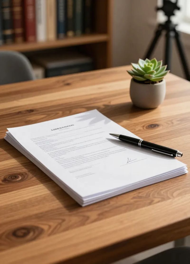 Mobile notary assisting a client with document signing